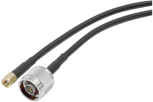 CABLE ANTENNE WIFI FAIBLE PERTE Type N / RP-SMA 1M