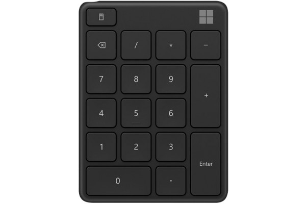 Microsoft Number Pad - Pavé numérique - sans fil - Bluetooth 5.0 - noir mat