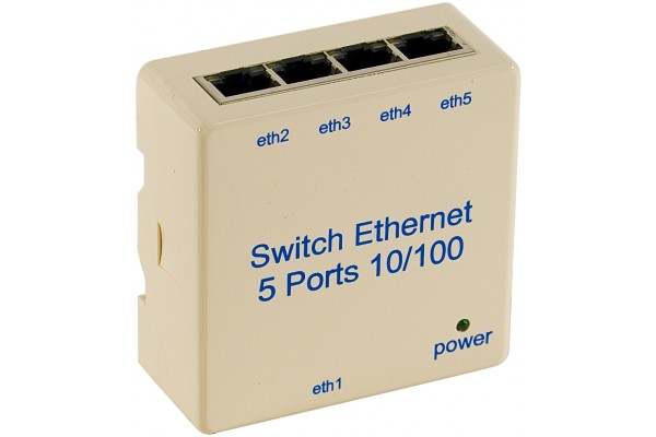 Switch VDI 5 Ports10/100 pour rail DIN