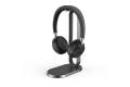 Yealink BH72 Teams Noir Micro casque Bluetooth st&eacute;r&eacute;o et socle Qi USB-A