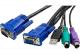 DEXLAN CONSOLE LCD 18,5   HD 8P KVM VGA/USB +Cable