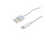 Cordon USB-A vers Lightning 20 cm - Blanc