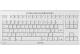 CHERRY Clavier Stream Keyboard TKL compact USB blanc grisé